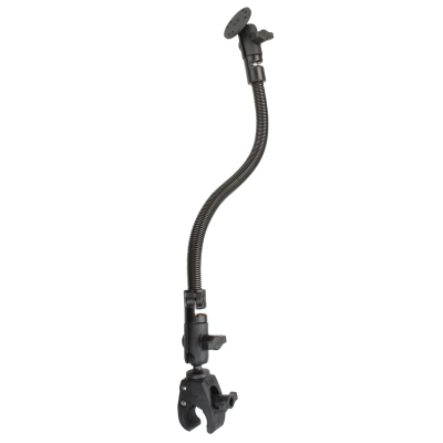 Tough-Claw Tele-Set -  (1 Zoll), Tough-Claw klein (Durchmesser 15,9-29,0 mm), flexibler Stab (ca. 455 mm), runde Basisplatte