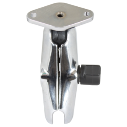 Chrom-Set - mittlerer Verbindungsarm, Diamond-Basisplatte (Trapez),  (1 Zoll)