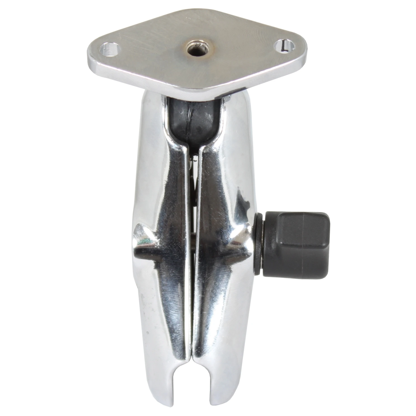 Chrom-Set - mittlerer Verbindungsarm, Diamond-Basisplatte (Trapez),  (1 Zoll)