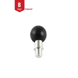 Basis-Kugel mit M10-1,5 Zoll Gewindestift -  (1 Zoll)