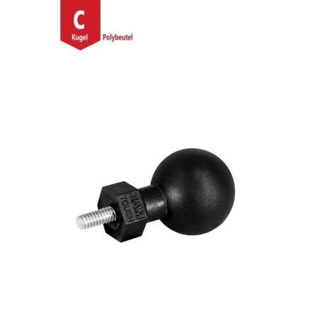 Tough-Ball mit M8-1,25 x 10 mm Gewindestift -  (1,5 Zoll)