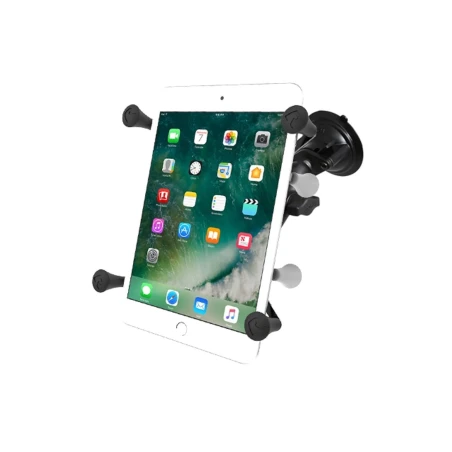 RAM MOUNTS Twist Lock Suction Cup Mount with Universal X-Grip II 7" Tablet Holder