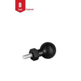 Tough-Ball mit M8-1,25 Zoll x 8 mm Gewindestift -  (1 Zoll)