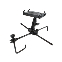 Seat-Mate Sitzbefestigung mit Tough Tray II Laptop-/Drucker-Halteschale - 2x runde Basisplatte (AMPS)