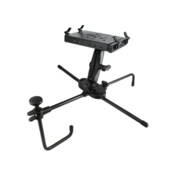 Seat-Mate Sitzbefestigung mit Tough Tray II Laptop-/Drucker-Halteschale - 2x runde Basisplatte (AMPS)