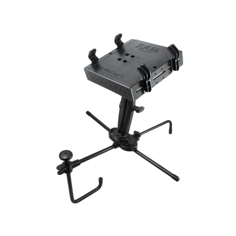 Seat-Mate Sitzbefestigung mit Tough Tray Laptop-/Drucker-Halteschale - 2x runde Basisplatte (AMPS)