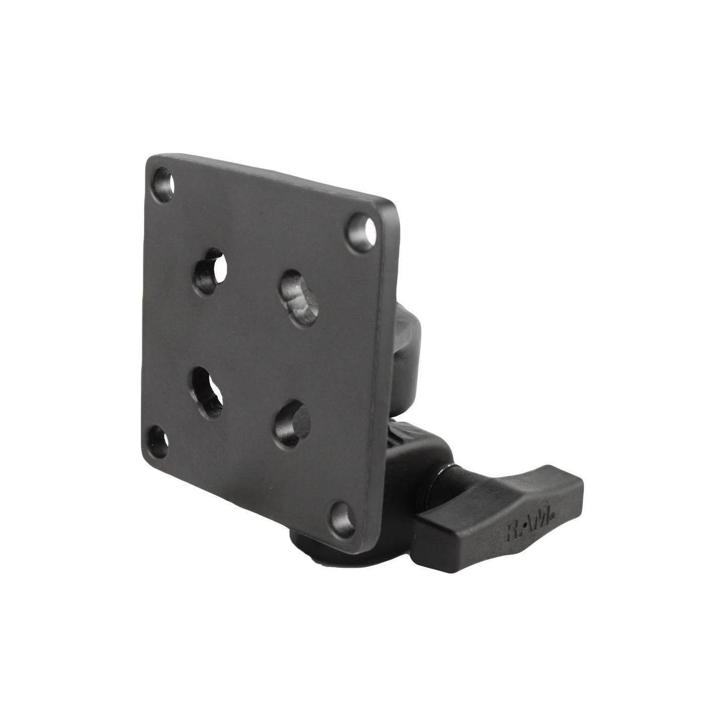 VESA-Platte (75x75 mm Lochraster) mit 1/2" Öffnung und Drehverschluss - im Polybeutel