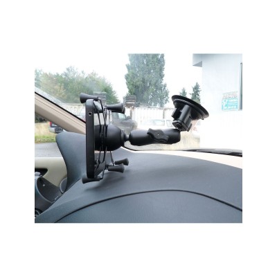 RAM Mounts X-Grip Saugfuss-Halterung für Tablets (7 Zoll) - B-Kugel (1 Zoll), mittlerer Verbindungsarm