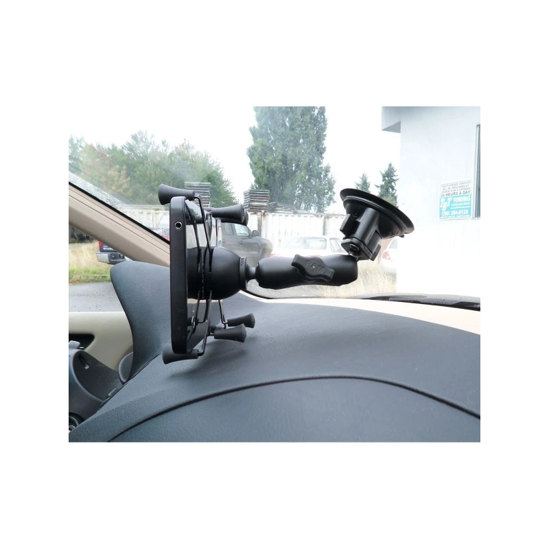 RAM MOUNTS Twist Lock Suction Cup Mount with Universal X-Grip II 7" Tablet Holder
