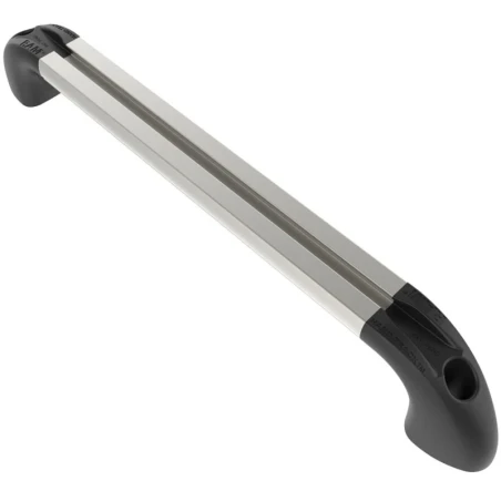 Hand-track aluminium rail incl. curved end caps - internal length 254 mm (10 inch), anodised