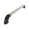 Hand-track aluminium rail incl. curved end caps - internal length 381 mm (15 inch), anodised
