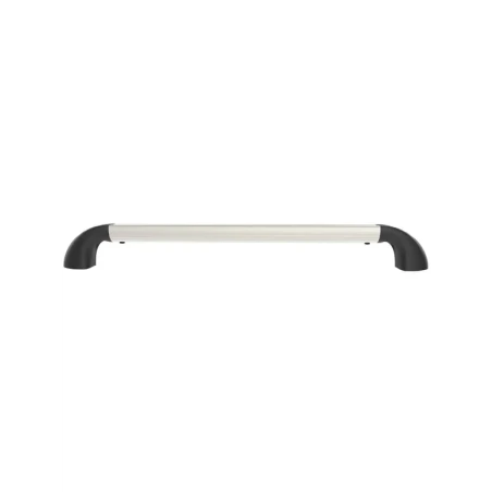 Hand-track aluminium rail incl. curved end caps - internal length 381 mm (15 inch), anodised