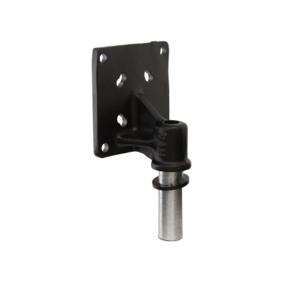 VESA-Platte (75x75 mm Lochraster) mit 1/2" Öffnung und Alu-Stange - im Polybeutel