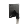 VESA plate (75x75 and 100x100 mm hole pattern) with 1/2" opening and aluminium rod - in polybag