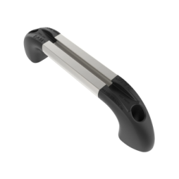 Hand-Track Aluminium-Schiene inkl. gebogener Endkappen - Innenlänge 101,6 mm (4 Zoll), eloxiert