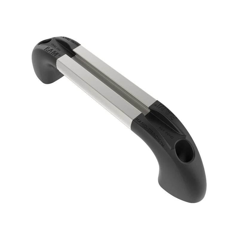 Hand-track aluminium rail incl. curved end caps - internal length 101.6 mm (4 inches), anodised