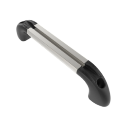 Hand-Track Aluminium-Schiene inkl. gebogener Endkappen - Innenlänge 152,4 mm (6 Zoll), eloxiert