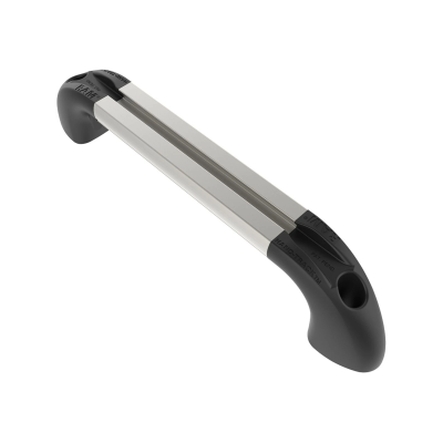 Hand-Track Aluminium-Schiene inkl. gebogener Endkappen - Innenlänge 152,4 mm (6 Zoll), eloxiert