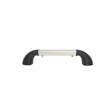 Hand-track aluminium rail incl. curved end caps - internal length 152.4 mm (6 inches), anodised