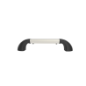 Hand-track aluminium rail incl. curved end caps - internal length 152.4 mm (6 inches), anodised