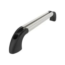 Hand-track aluminium rail incl. curved end caps - internal length 203.2 mm (8 inches), anodised