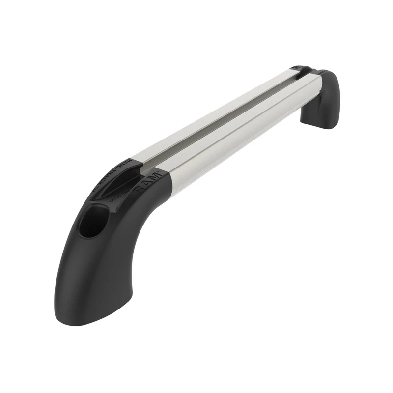 Hand-track aluminium rail incl. curved end caps - internal length 203.2 mm (8 inches), anodised
