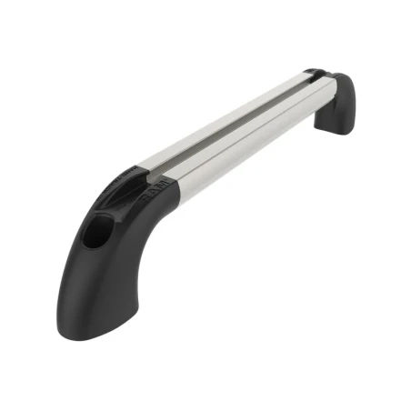 Hand-track aluminium rail incl. curved end caps - internal length 203.2 mm (8 inches), anodised