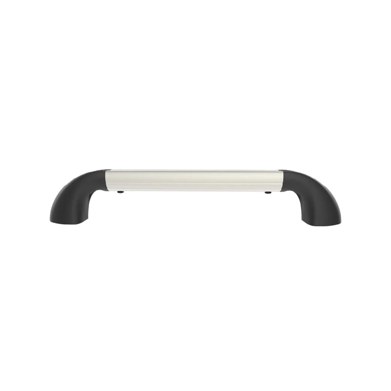 Hand-track aluminium rail incl. curved end caps - internal length 203.2 mm (8 inches), anodised
