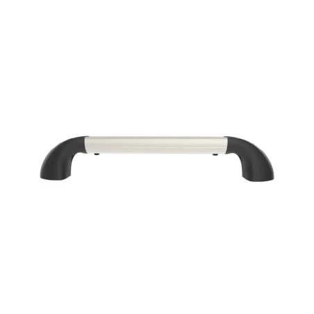 Hand-track aluminium rail incl. curved end caps - internal length 203.2 mm (8 inches), anodised