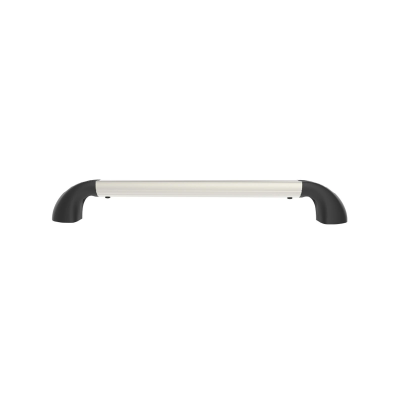 Hand-Track Aluminium-Schiene inkl. gebogener Endkappen - Innenlänge 304,8 mm (12 Zoll), eloxiert