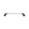 Hand-track aluminium rail incl. curved end caps - internal length 304.8 mm (12 inches), anodised