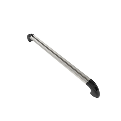 Hand-Track Aluminium-Schiene inkl. gebogener Endkappen - Innenlänge 457,2 mm (18 Zoll), eloxiert