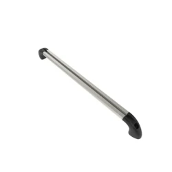 Hand-track aluminium rail incl. curved end caps - internal length 457.2 mm (18 inches), anodised