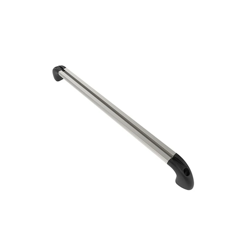 Hand-track aluminium rail incl. curved end caps - internal length 457.2 mm (18 inches), anodised