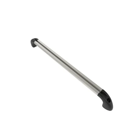 Hand-track aluminium rail incl. curved end caps - internal length 457.2 mm (18 inches), anodised