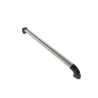 Hand-track aluminium rail incl. curved end caps - internal length 457.2 mm (18 inches), anodised