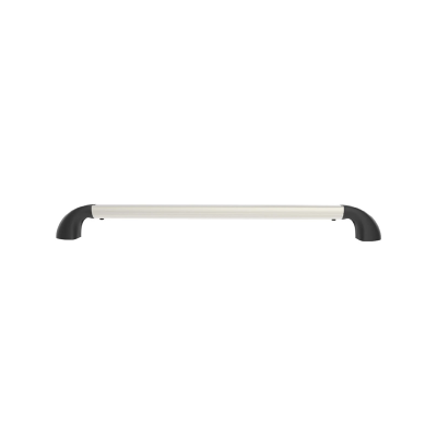 Hand-Track Aluminium-Schiene inkl. gebogener Endkappen - Innenlänge 457,2 mm (18 Zoll), eloxiert
