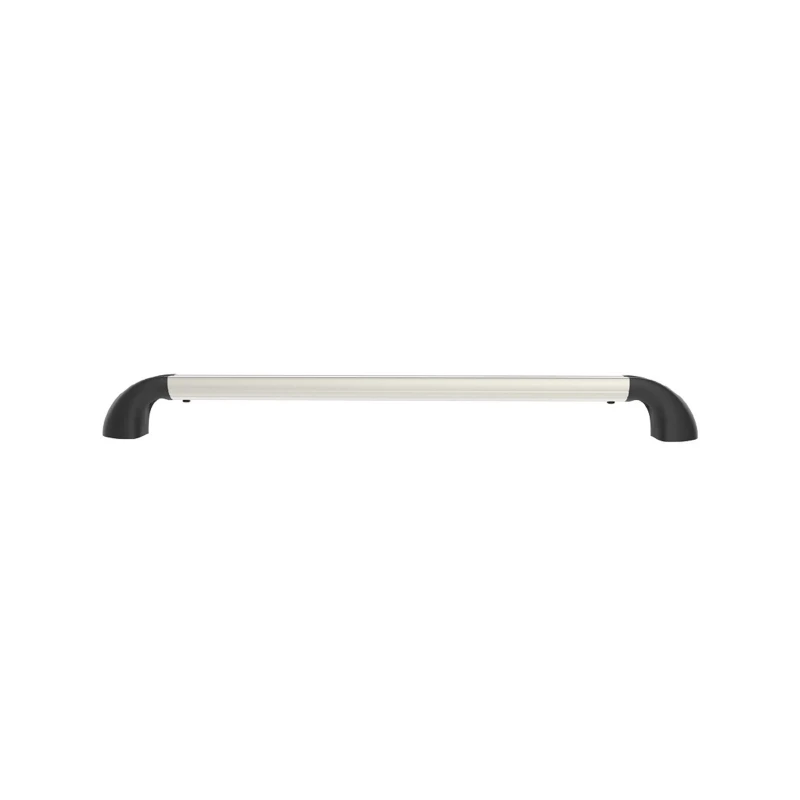 Hand-track aluminium rail incl. curved end caps - internal length 457.2 mm (18 inches), anodised