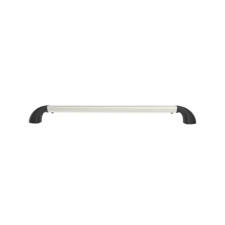 Hand-track aluminium rail incl. curved end caps - internal length 457.2 mm (18 inches), anodised