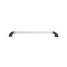 Hand-track aluminium rail incl. curved end caps - internal length 457.2 mm (18 inches), anodised