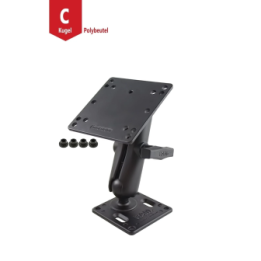 VESA-Set - VESA-Platte (75x75 mm Lochraster) mittlerer Verbindungsarm, VESA-Platte (75x75 u. 100x100 mm Lochraster)