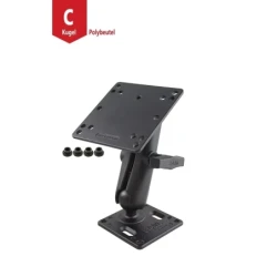 VESA-Set - VESA-Platte (75x75 mm Lochraster) mittlerer Verbindungsarm, VESA-Platte (75x75 u. 100x100 mm Lochraster)