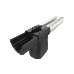 Hand-Track Erweiterung - Aluminium-Schiene inkl. Steckverbindung, Innenlänge 101,6 mm (4 Zoll), eloxiert