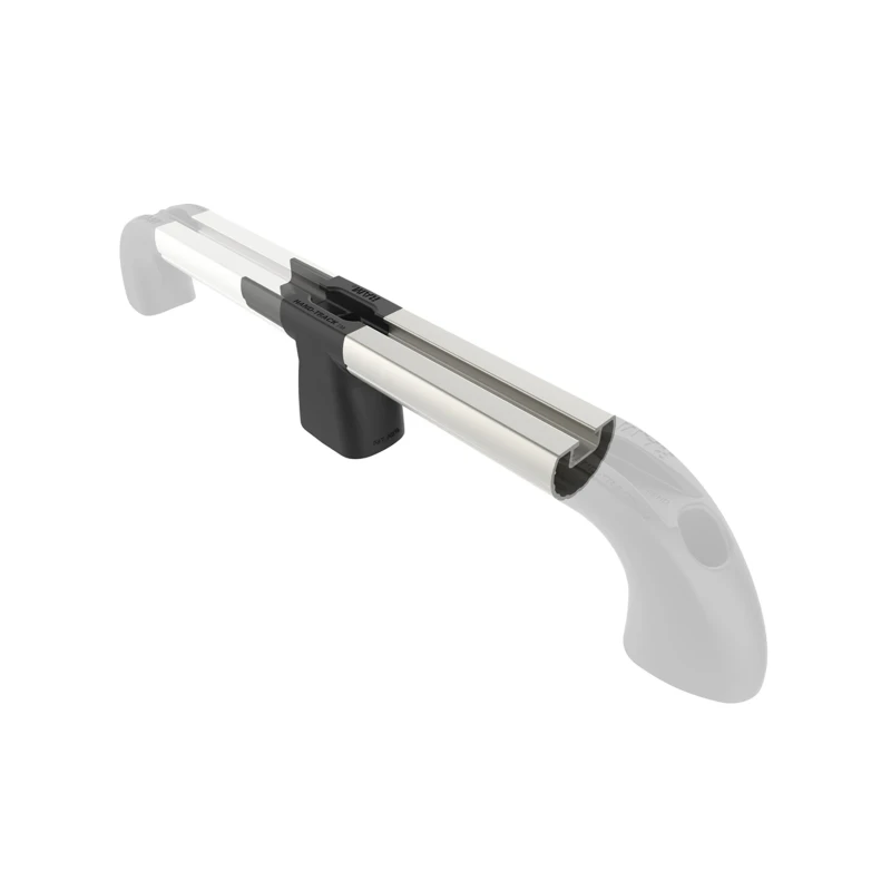 Hand-track extension - aluminium rail incl. plug-in connection, internal length 101.6 mm (4 inch), anodised