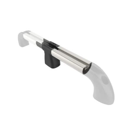 Hand-track extension - aluminium rail incl. plug-in connection, internal length 101.6 mm (4 inch), anodised