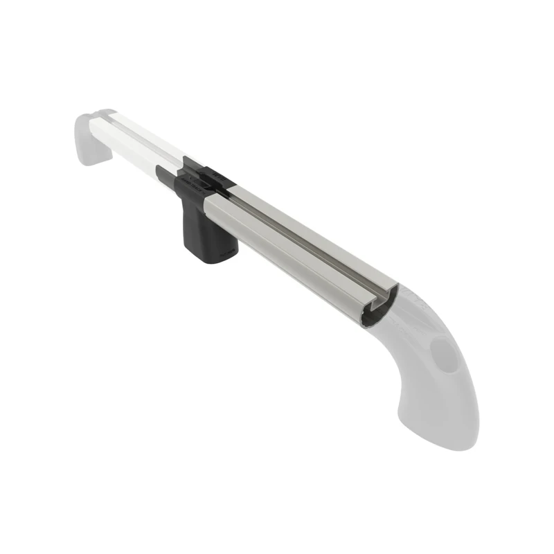 Hand-track extension - aluminium rail incl. plug-in connection, internal length 152.4 mm (6 inches), anodised
