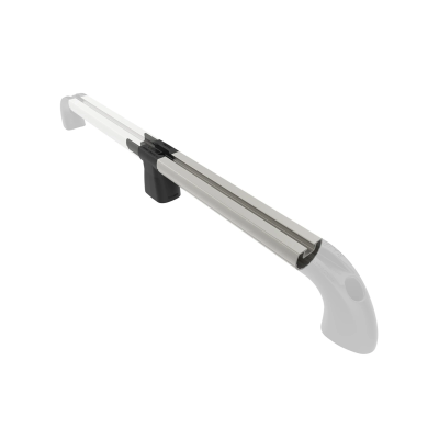 Hand-Track Erweiterung - Aluminium-Schiene inkl. Steckverbindung, Innenlänge 203,2 mm (8 Zoll), eloxiert