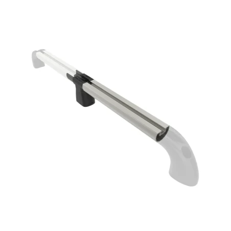 Hand-track extension - aluminium rail incl. plug-in connection, internal length 203.2 mm (8 inch), anodised