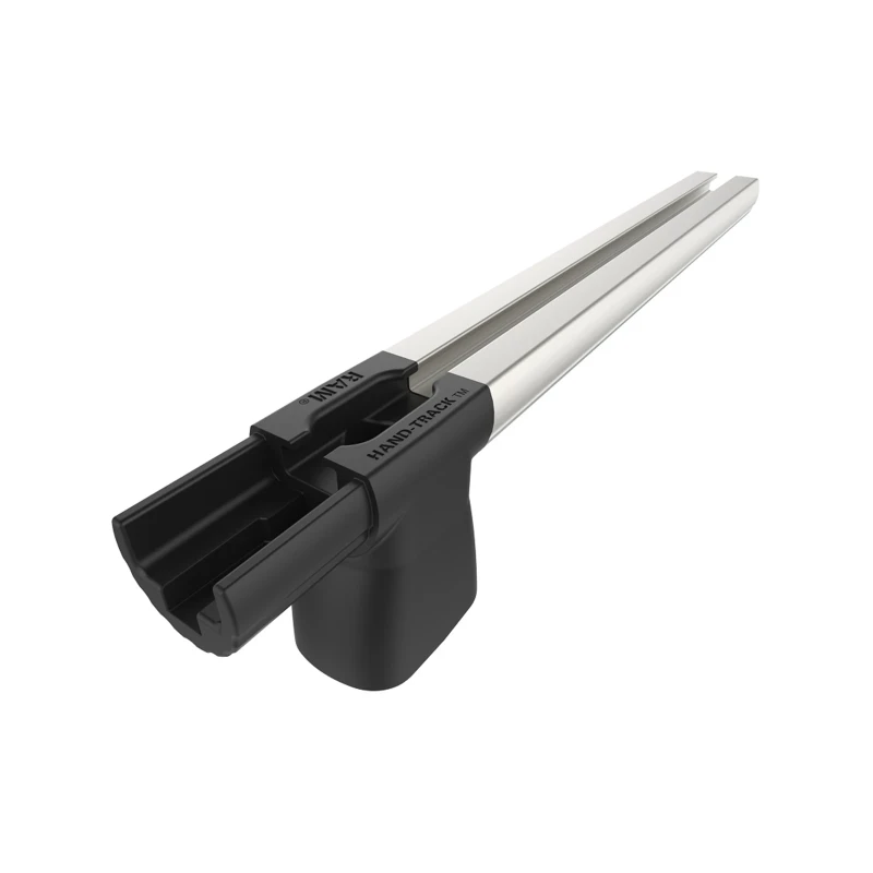 Hand-track extension - aluminium rail incl. plug-in connection, internal length 254 mm (10 inch), anodised