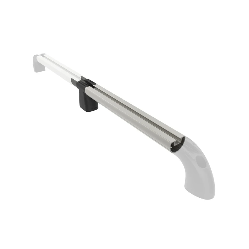 Hand-track extension - aluminium rail incl. plug-in connection, internal length 254 mm (10 inch), anodised